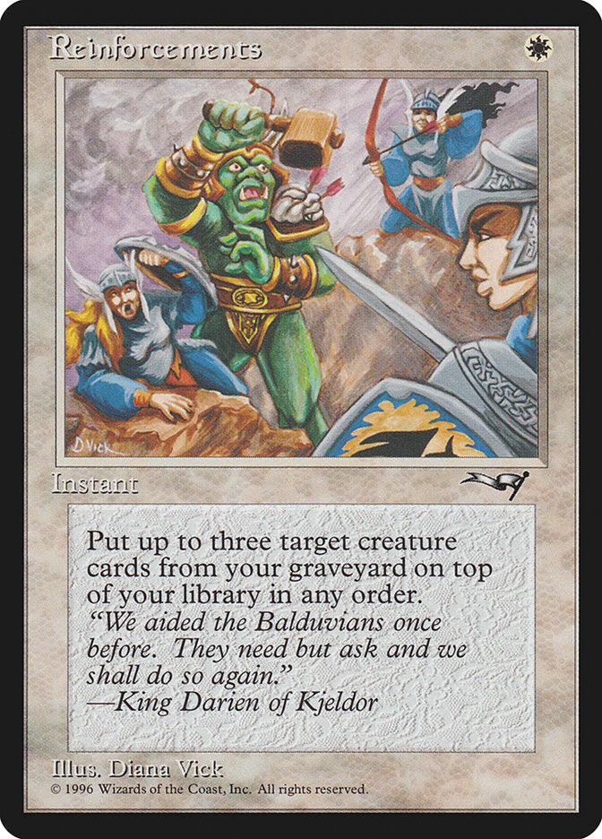 Reinforcements (With Archer) [Alliances] | Card Merchant Takapuna