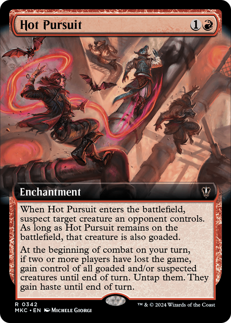 Hot Pursuit (Extended Art) [Murders at Karlov Manor Commander] | Card Merchant Takapuna