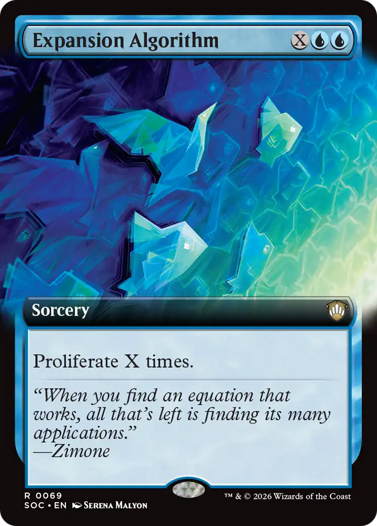 Expansion Algorithm (Extended Art) [Secrets of Strixhaven Commander] | Card Merchant Takapuna