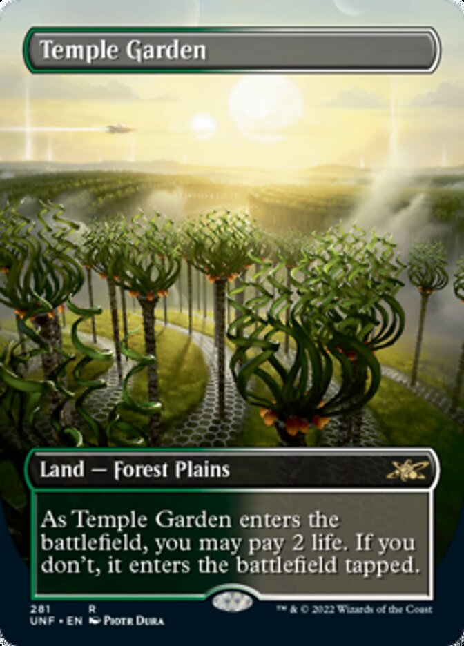 Temple Garden (Borderless) [Unfinity] | Card Merchant Takapuna