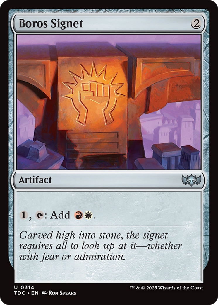 Boros Signet [Tarkir: Dragonstorm Commander] | Card Merchant Takapuna
