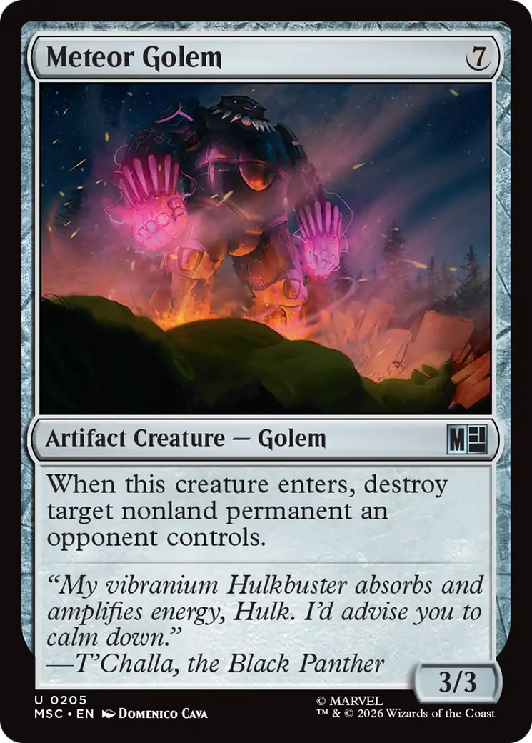 Meteor Golem (Surge Foil) [Marvel Super Heroes Commander] | Card Merchant Takapuna