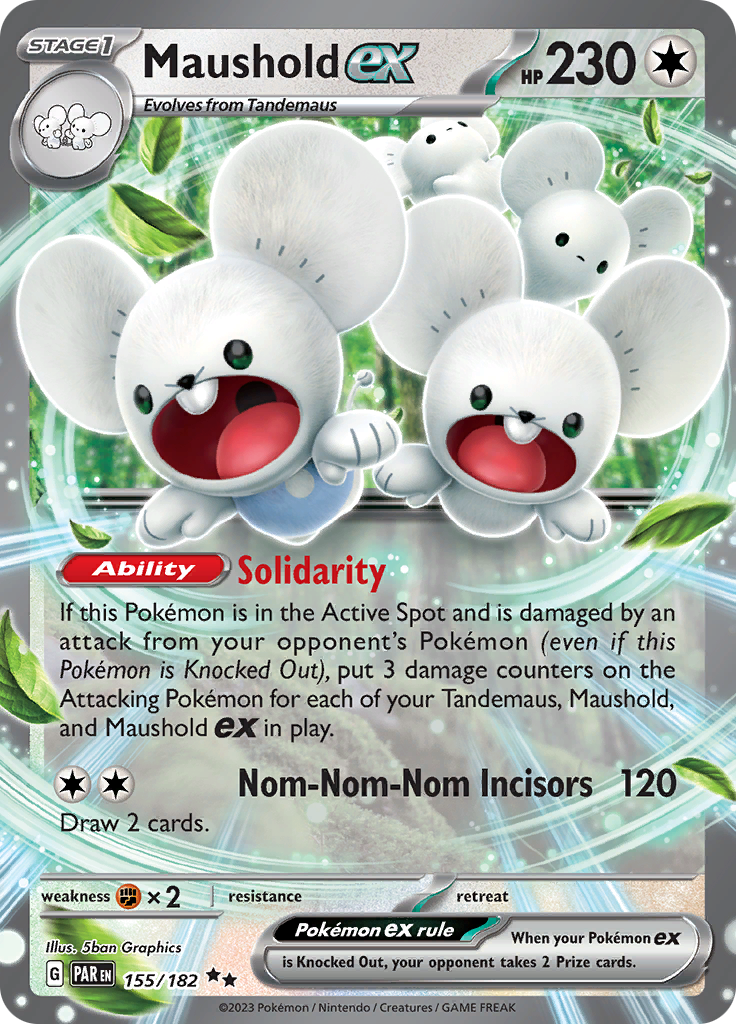 Maushold ex (155/182) [Scarlet & Violet: Paradox Rift] | Card Merchant Takapuna