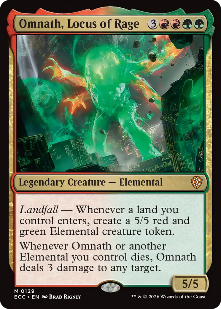 Omnath, Locus of Rage [Lorwyn Eclipsed Commander] | Card Merchant Takapuna