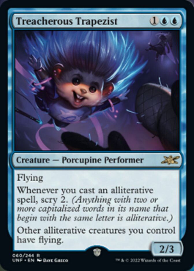 Treacherous Trapezist [Unfinity] | Card Merchant Takapuna