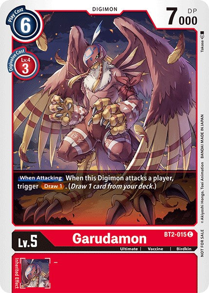 Garudamon [BT2-015] (Official Tournament Pack Vol.3) [Release Special Booster Promos] | Card Merchant Takapuna