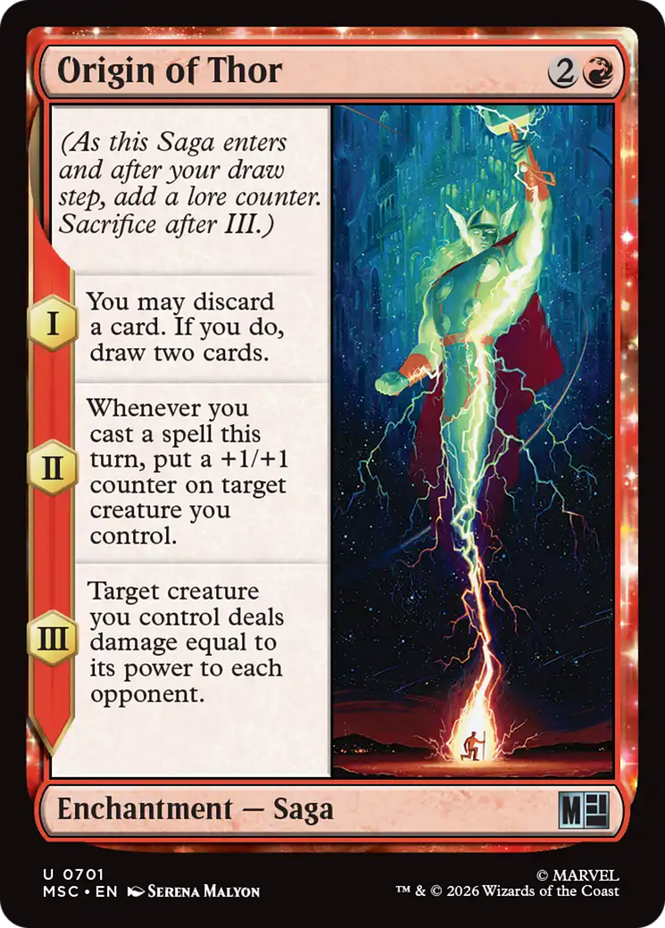 Origin of Thor [Marvel Super Heroes Commander] | Card Merchant Takapuna
