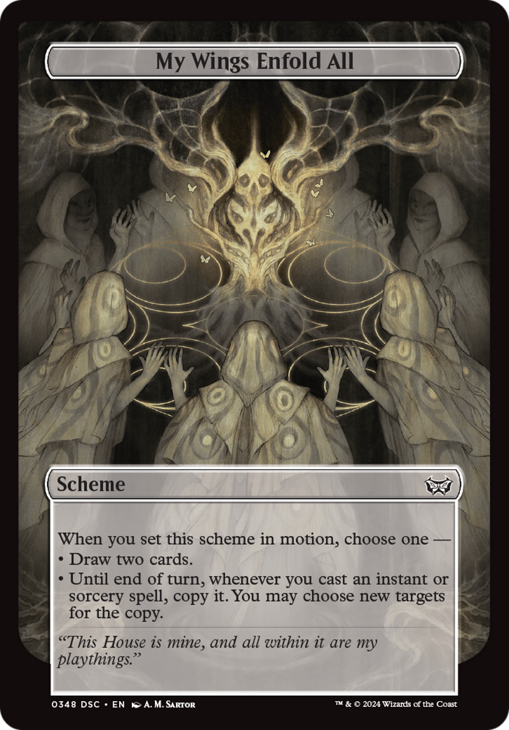 My Wings Enfold All (Full Art) [Duskmourn: Archenemy] | Card Merchant Takapuna