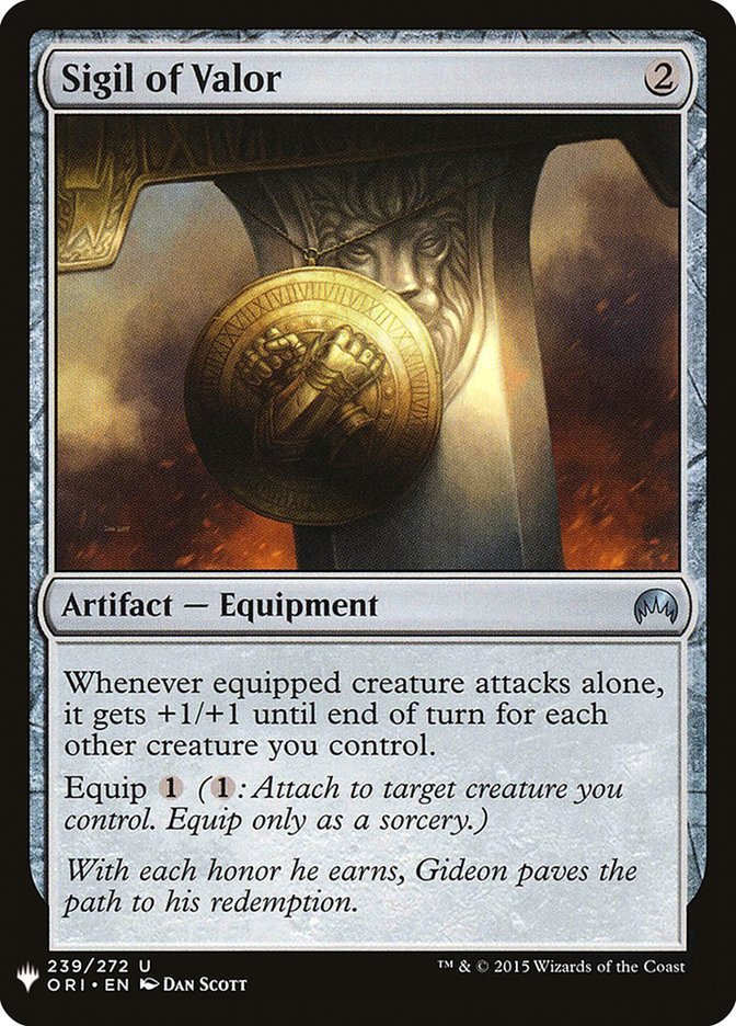 Sigil of Valor [Mystery Booster] | Card Merchant Takapuna