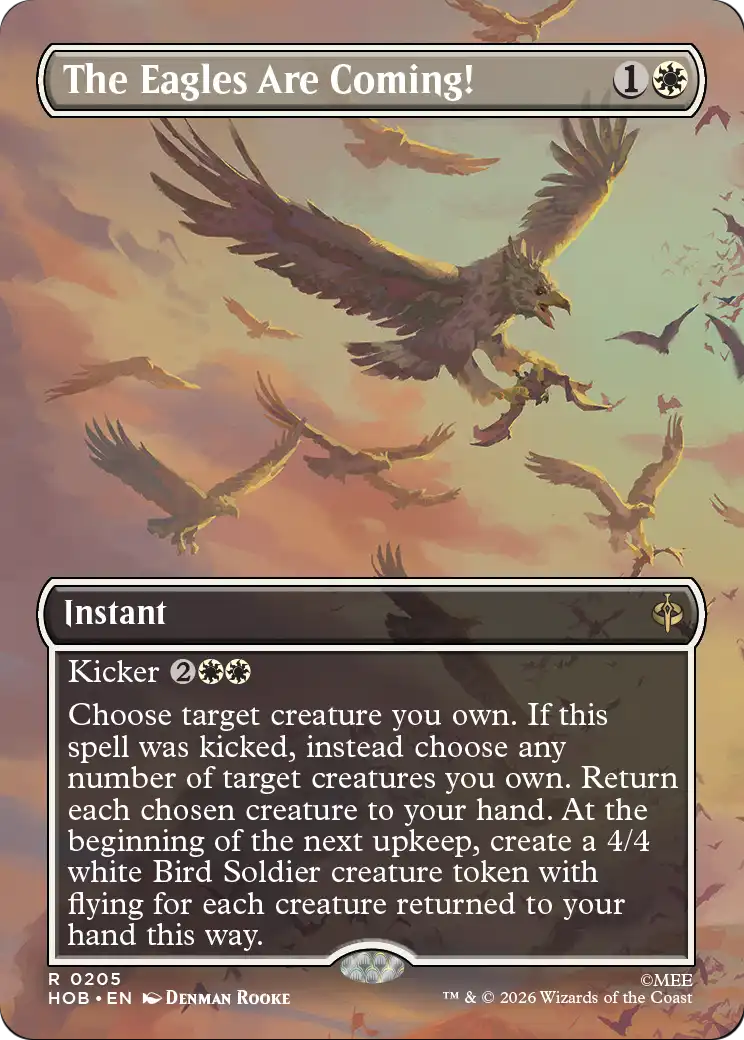 The Eagles Are Coming! (Borderless) [The Hobbit] | Card Merchant Takapuna