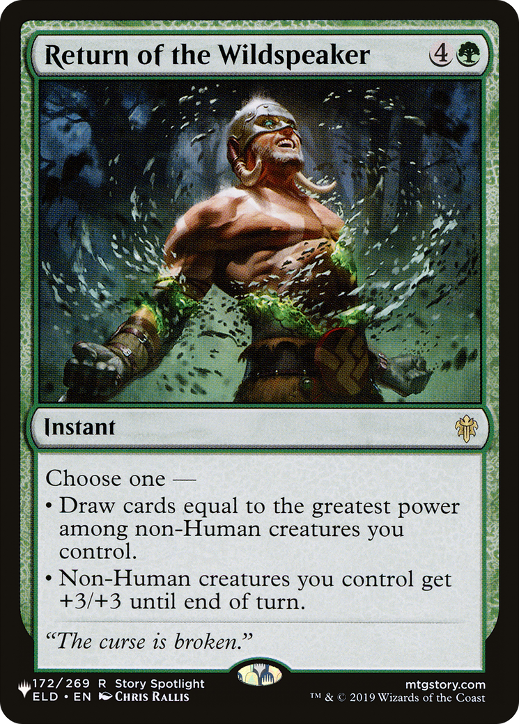 Return of the Wildspeaker [The List] | Card Merchant Takapuna