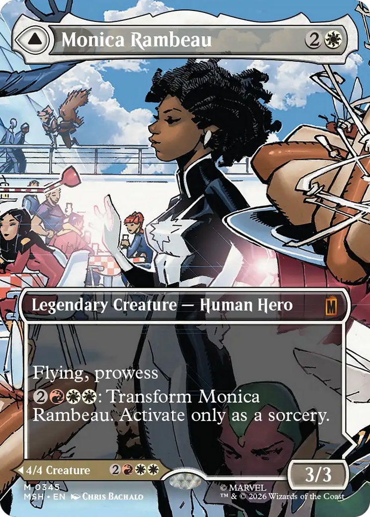 Monica Rambeau (Borderless) (0345) [Marvel Super Heroes] | Card Merchant Takapuna