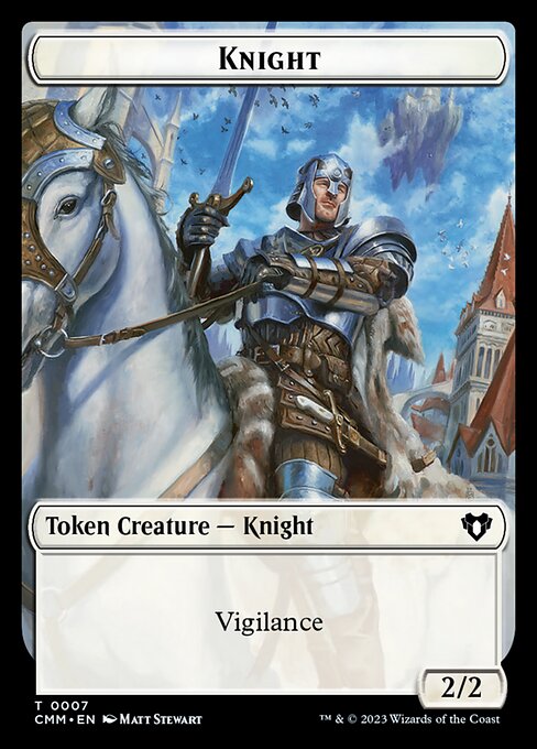 Clue // Knight Double-Sided Token [Commander Masters Tokens] | Card Merchant Takapuna