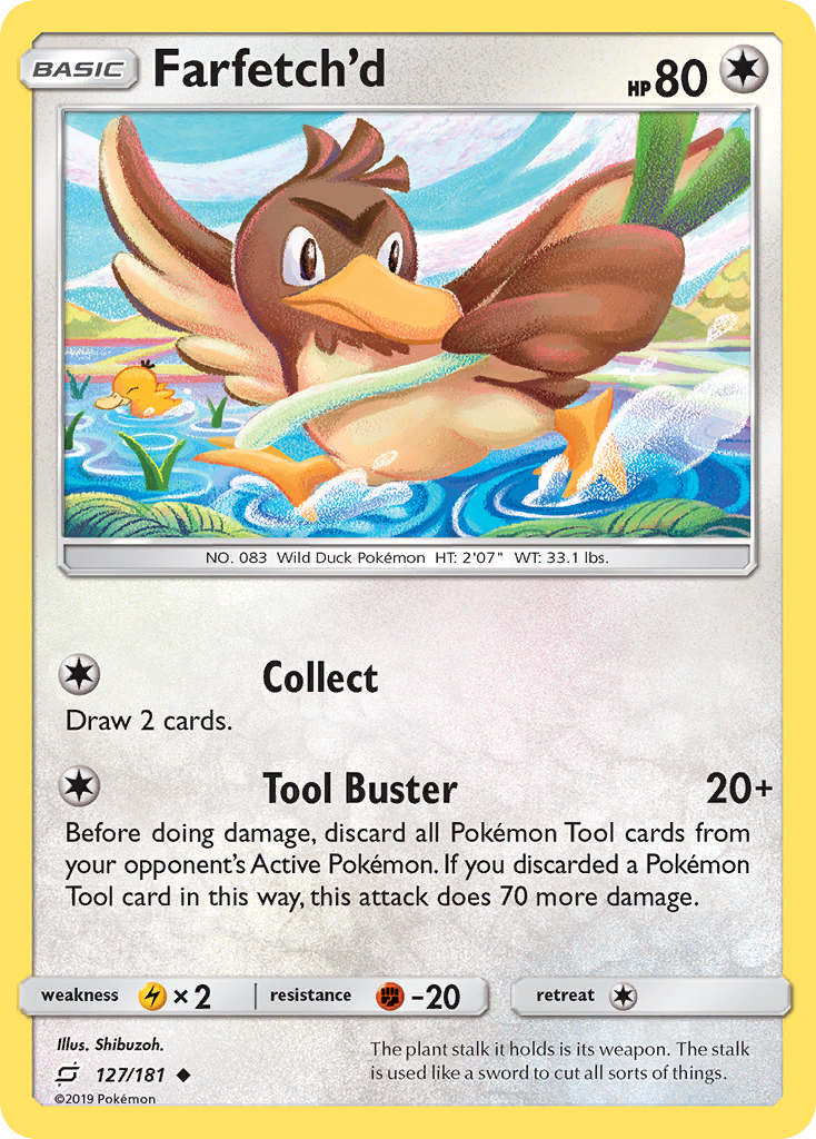 Farfetch'd (127/181) [Sun & Moon: Team Up] | Card Merchant Takapuna