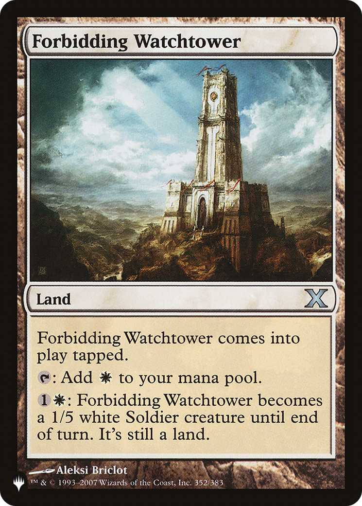 Forbidding Watchtower [The List] | Card Merchant Takapuna