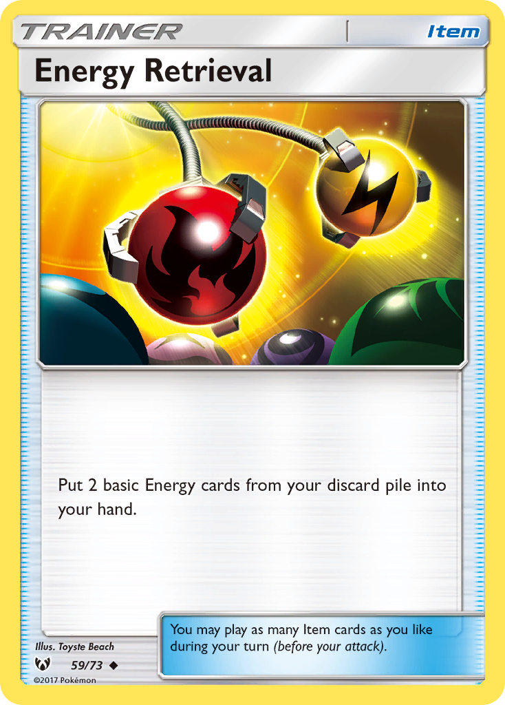 Energy Retrieval (59/73) [Sun & Moon: Shining Legends] | Card Merchant Takapuna