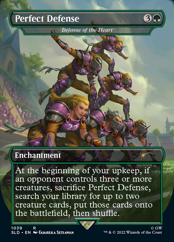 Perfect Defense - Defense of the Heart (Borderless) [Secret Lair Drop Series] | Card Merchant Takapuna