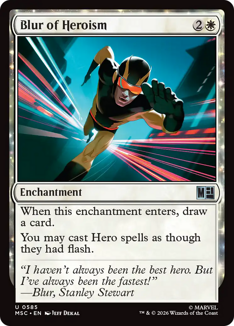 Blur of Heroism [Marvel Super Heroes Commander] | Card Merchant Takapuna