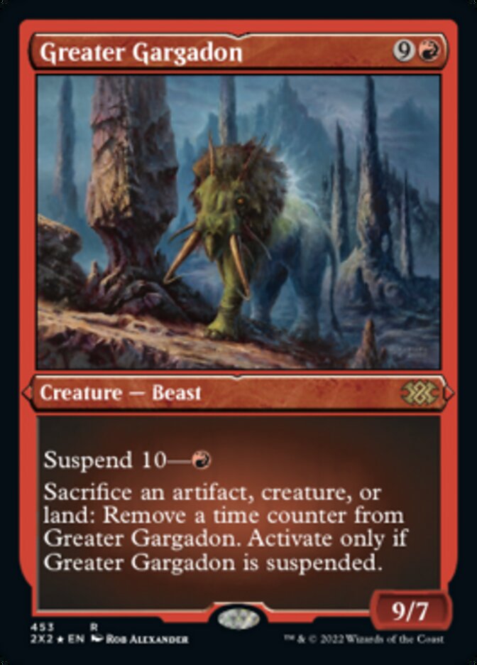 Greater Gargadon (Foil Etched) [Double Masters 2022] | Card Merchant Takapuna