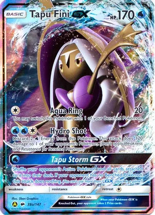 Tapu Fini GX (39a/147) [Alternate Art Promos] | Card Merchant Takapuna