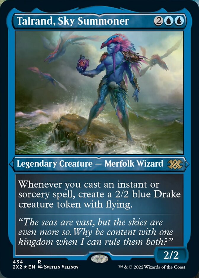 Talrand, Sky Summoner (Foil Etched) [Double Masters 2022] | Card Merchant Takapuna