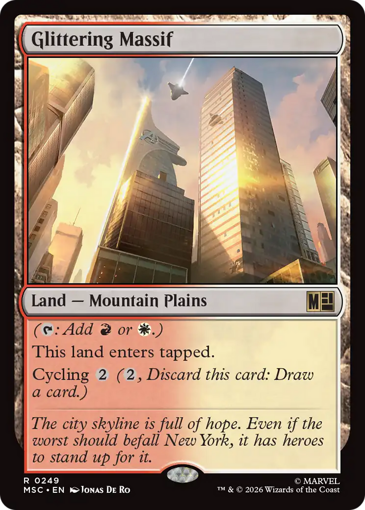 Glittering Massif [Marvel Super Heroes Commander] | Card Merchant Takapuna