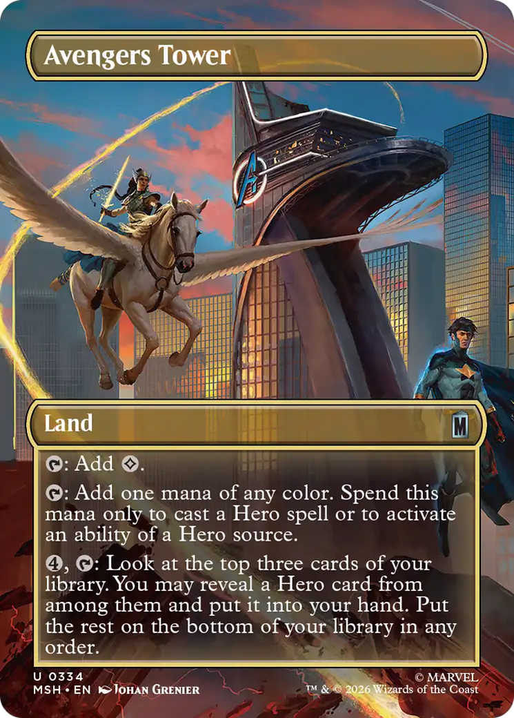 Avengers Tower (Borderless) [Marvel Super Heroes] | Card Merchant Takapuna