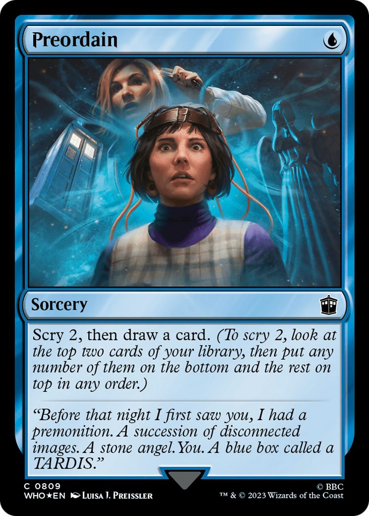 Preordain (Surge Foil) [Doctor Who] | Card Merchant Takapuna