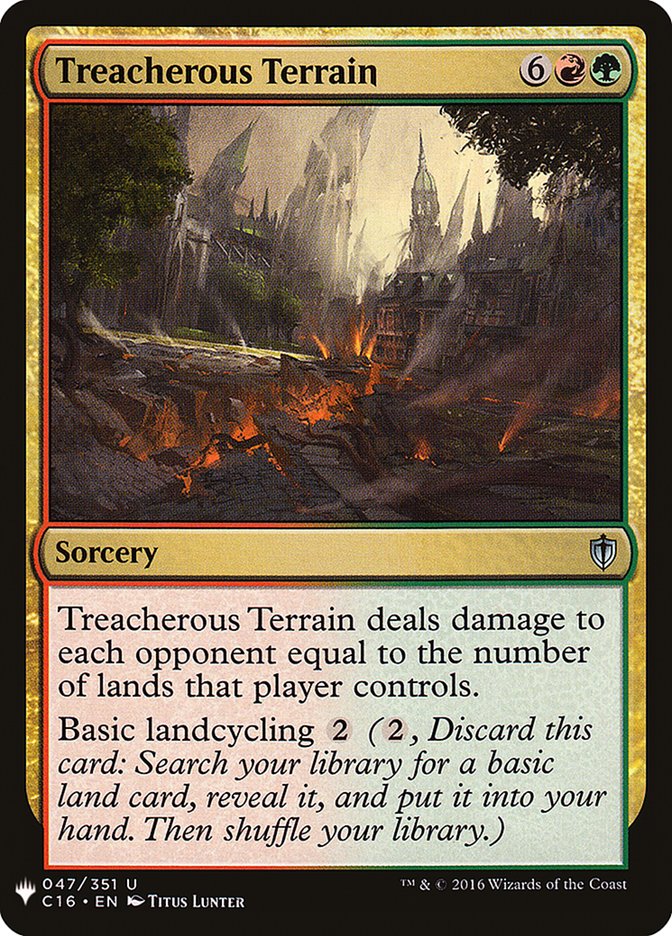 Treacherous Terrain [The List] | Card Merchant Takapuna
