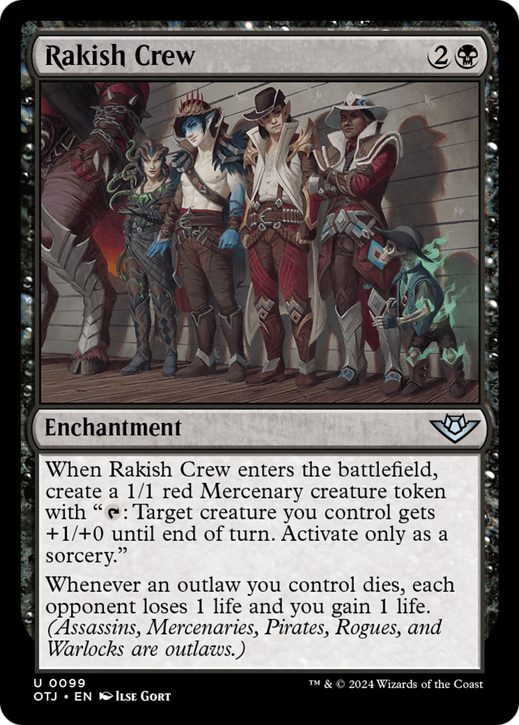 Rakish Crew [Outlaws of Thunder Junction] | Card Merchant Takapuna