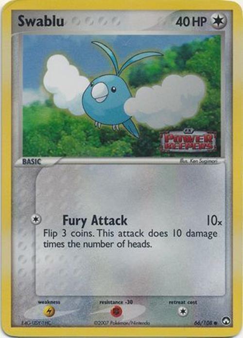 Swablu (66/108) (Stamped) [EX: Power Keepers] | Card Merchant Takapuna