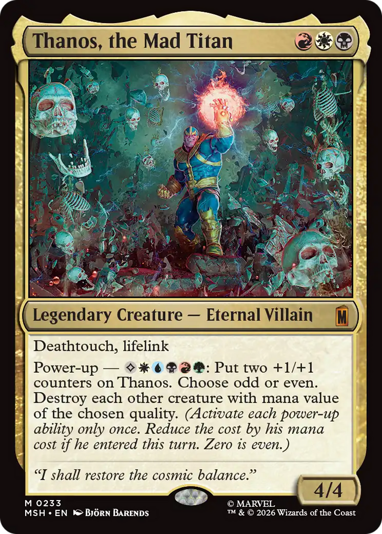 Thanos, the Mad Titan [Marvel Super Heroes] | Card Merchant Takapuna