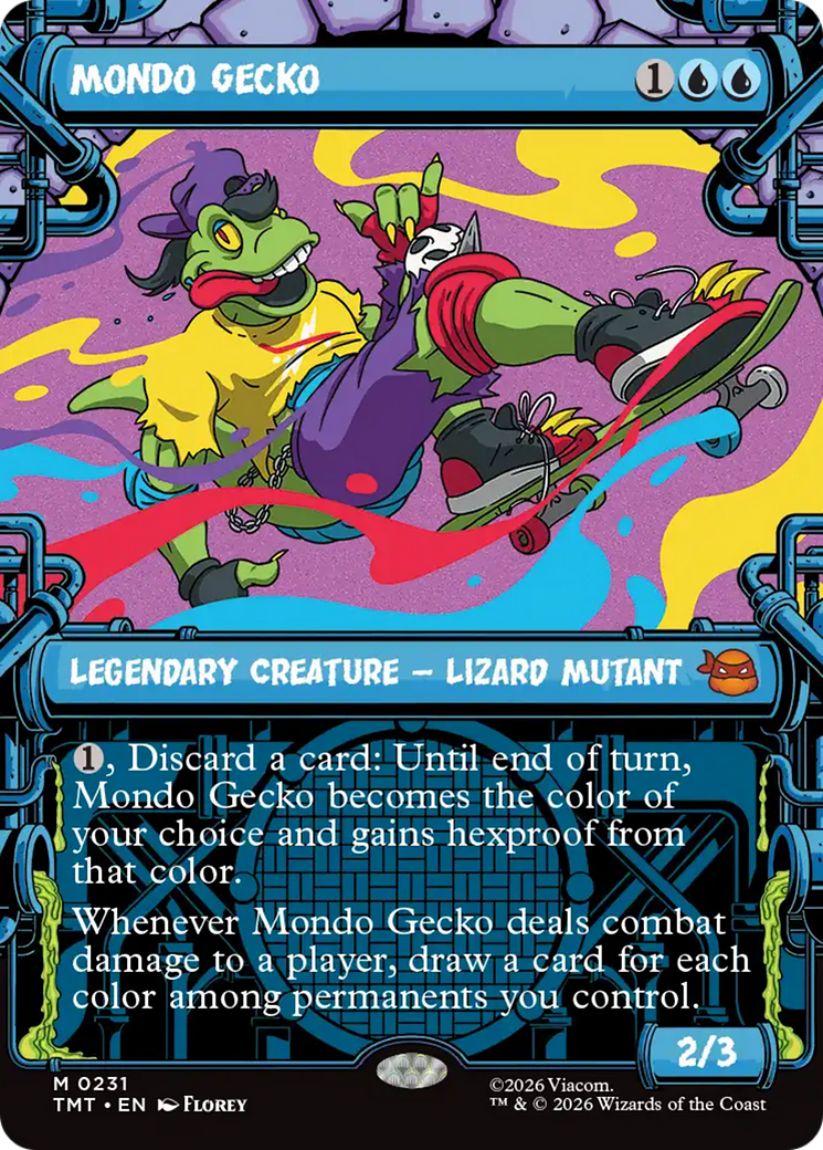 Mondo Gecko (Showcase) [Teenage Mutant Ninja Turtles] | Card Merchant Takapuna