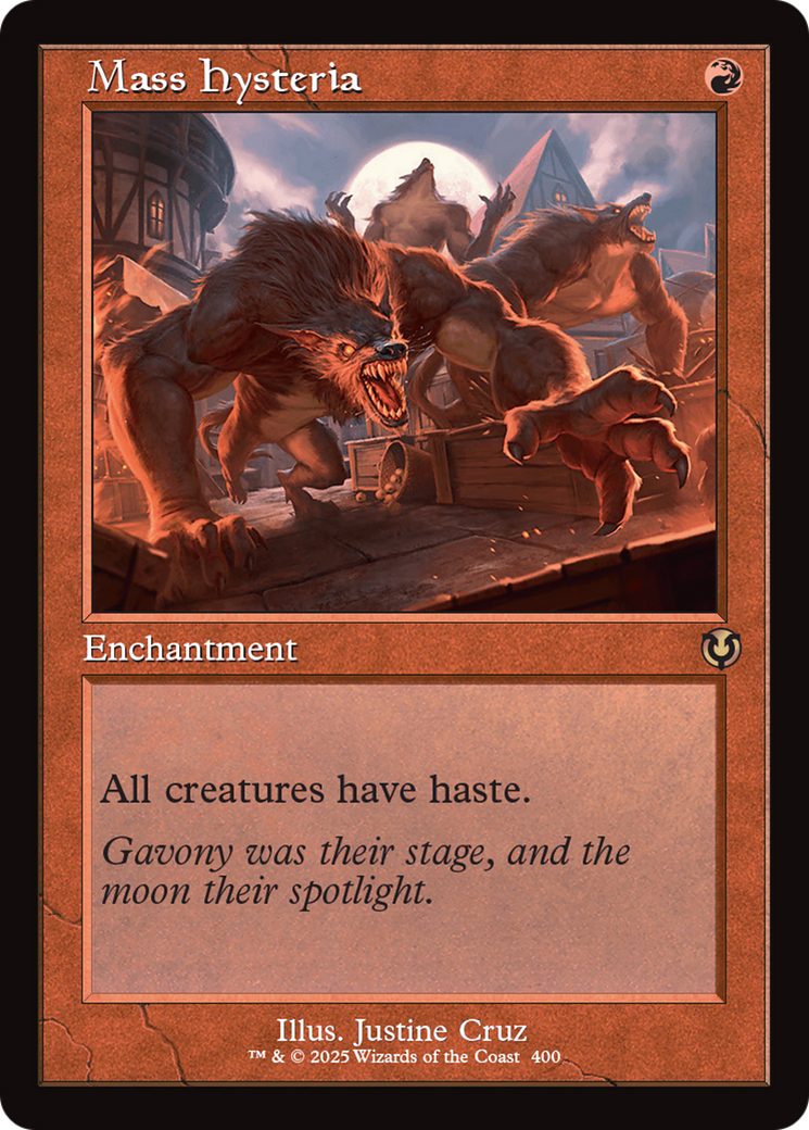 Mass Hysteria (Retro Frame) [Innistrad Remastered] | Card Merchant Takapuna