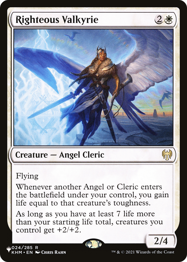 Righteous Valkyrie [Secret Lair: Angels] | Card Merchant Takapuna