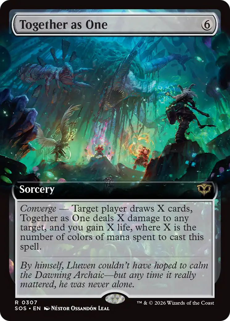 Together as One (Extended Art) [Secrets of Strixhaven] | Card Merchant Takapuna