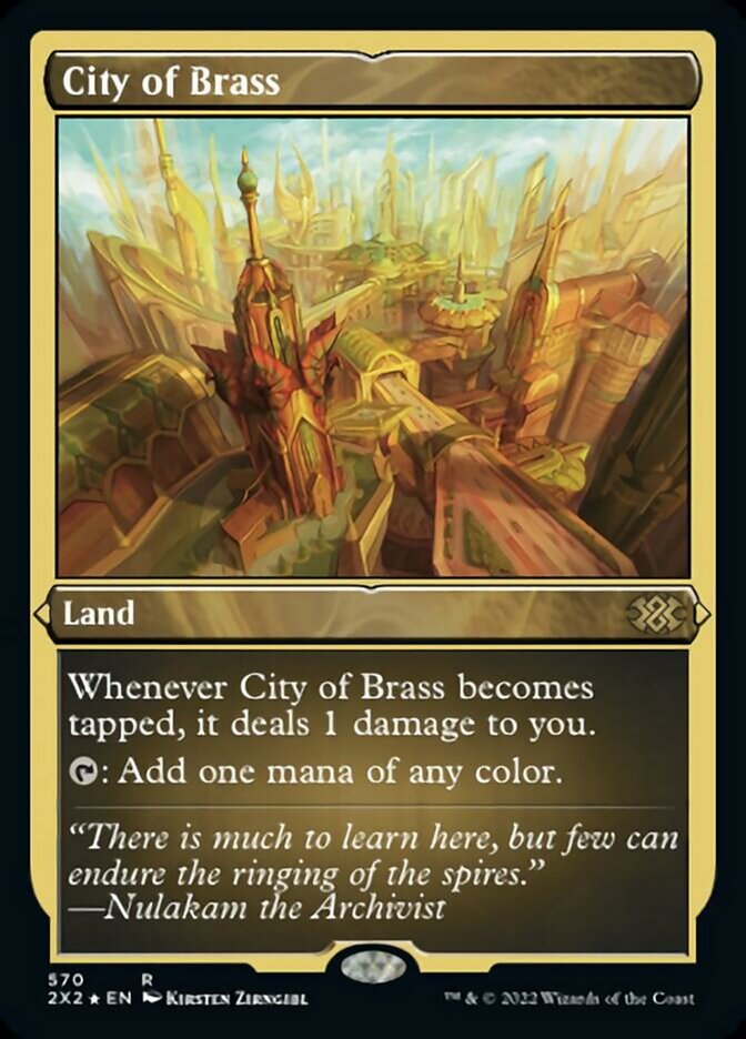 City of Brass (Foil Etched) [Double Masters 2022] | Card Merchant Takapuna