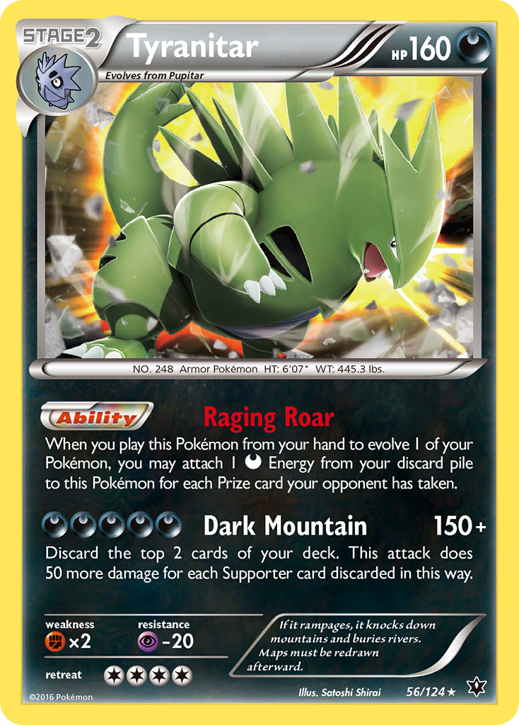 Tyranitar (56/124) [XY: Fates Collide] | Card Merchant Takapuna