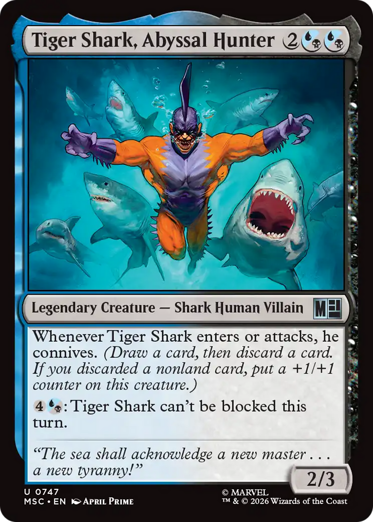 Tiger Shark, Abyssal Hunter [Marvel Super Heroes Commander] | Card Merchant Takapuna