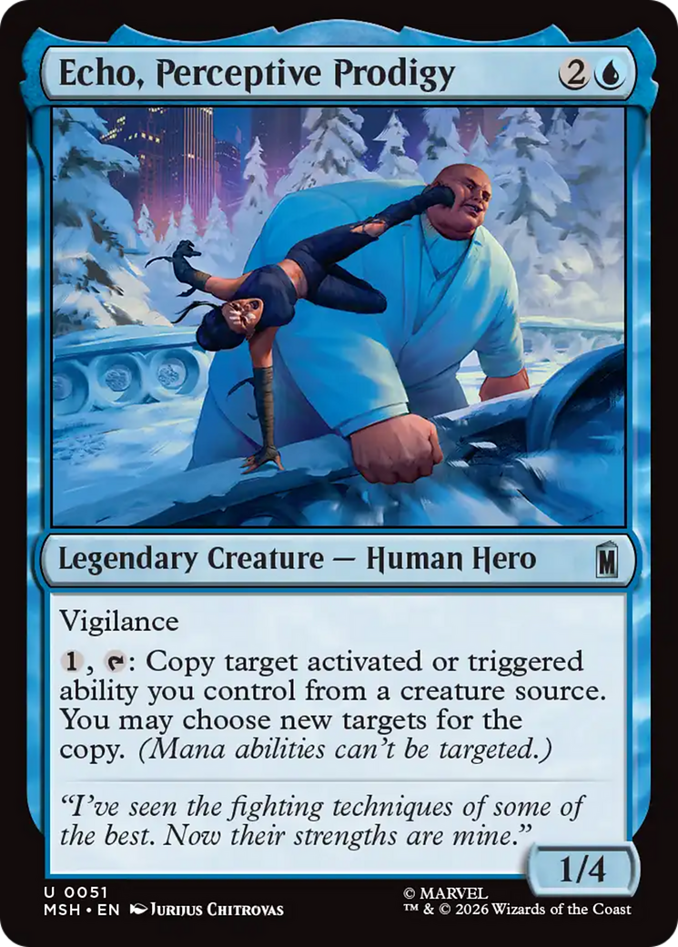 Echo, Perceptive Prodigy [Marvel Super Heroes] | Card Merchant Takapuna