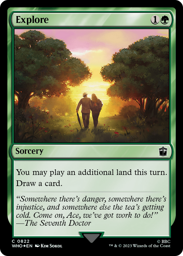 Explore (Surge Foil) [Doctor Who] | Card Merchant Takapuna