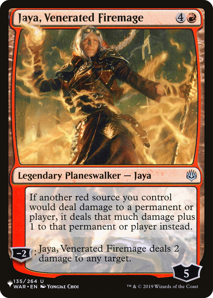 Jaya, Venerated Firemage [The List] | Card Merchant Takapuna