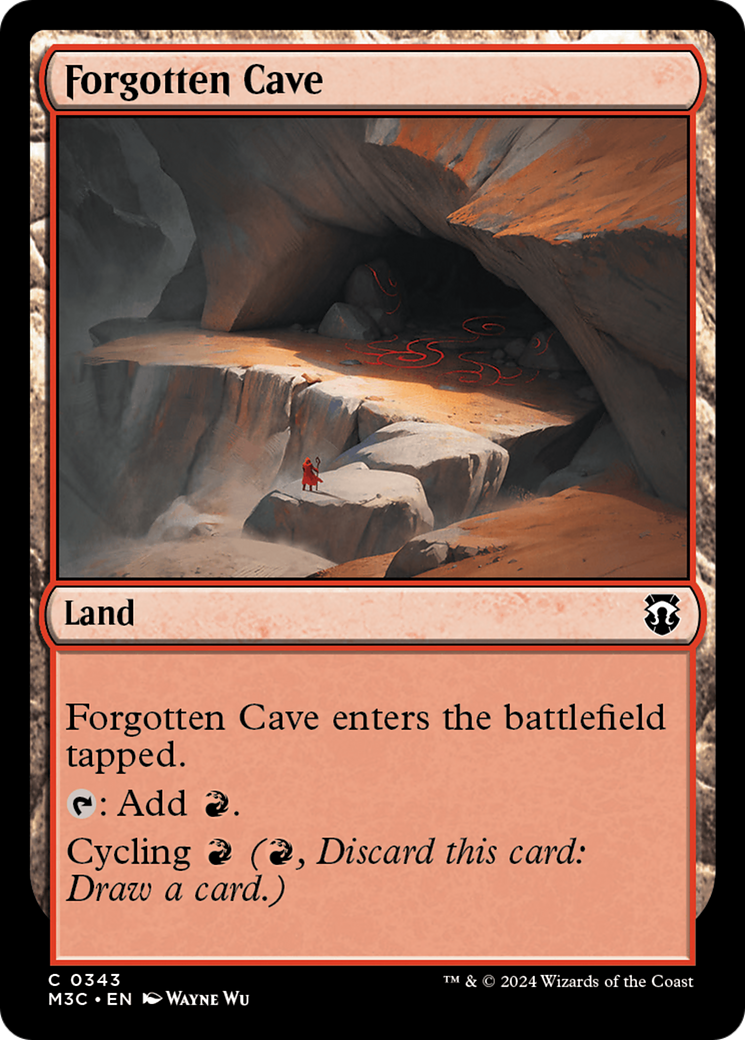 Forgotten Cave (Ripple Foil) [Modern Horizons 3 Commander] | Card Merchant Takapuna