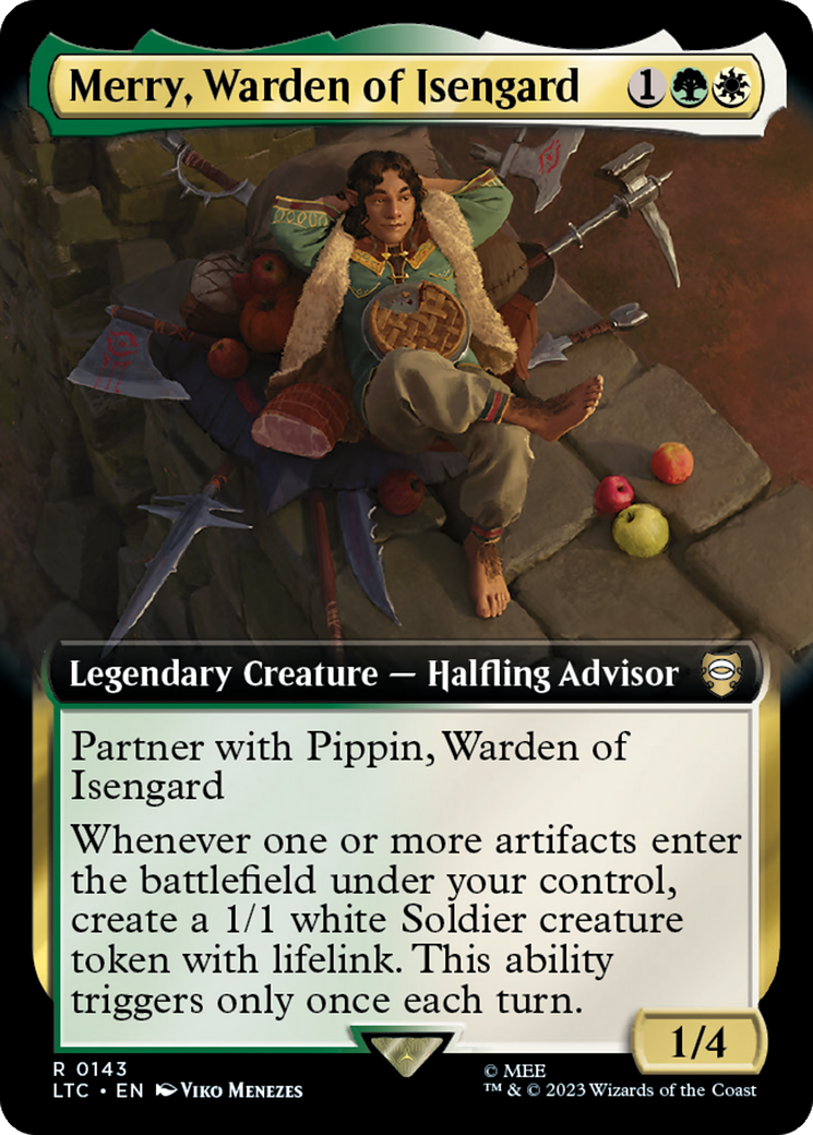 Merry, Warden of Isengard (Extended Art) [The Lord of the Rings: Tales of Middle-Earth Commander] | Card Merchant Takapuna