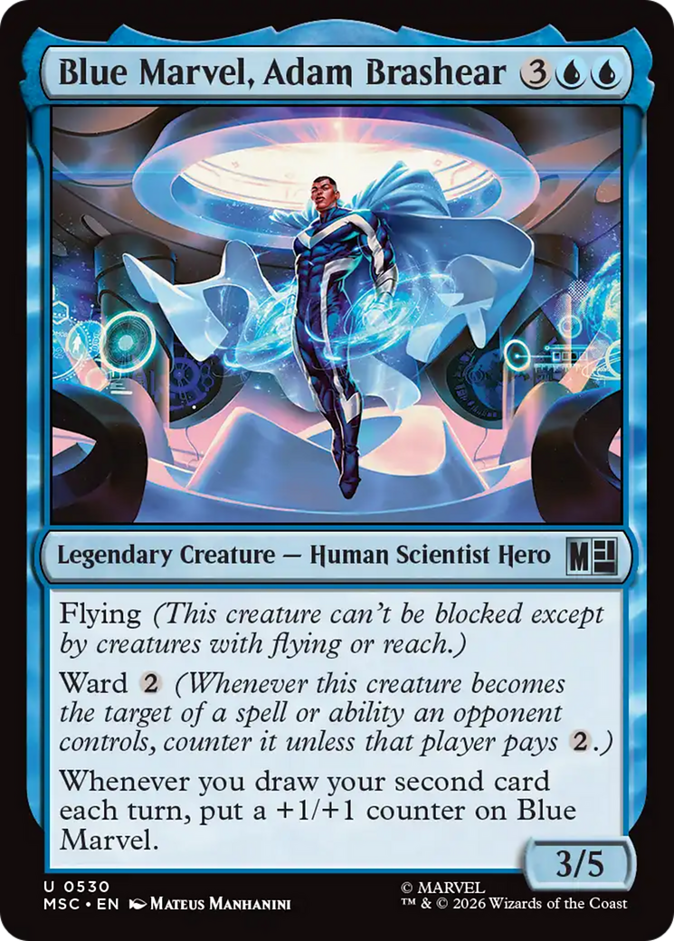 Blue Marvel, Adam Brashear [Marvel Super Heroes Commander] | Card Merchant Takapuna