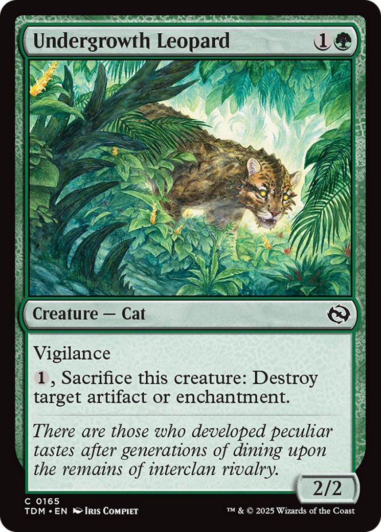 Undergrowth Leopard [Tarkir: Dragonstorm] | Card Merchant Takapuna