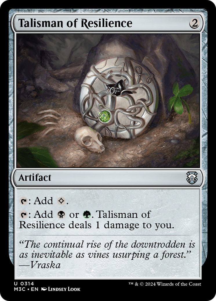 Talisman of Resilience (Ripple Foil) [Modern Horizons 3 Commander] | Card Merchant Takapuna