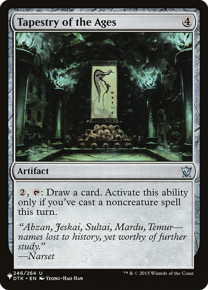 Tapestry of the Ages [The List] | Card Merchant Takapuna