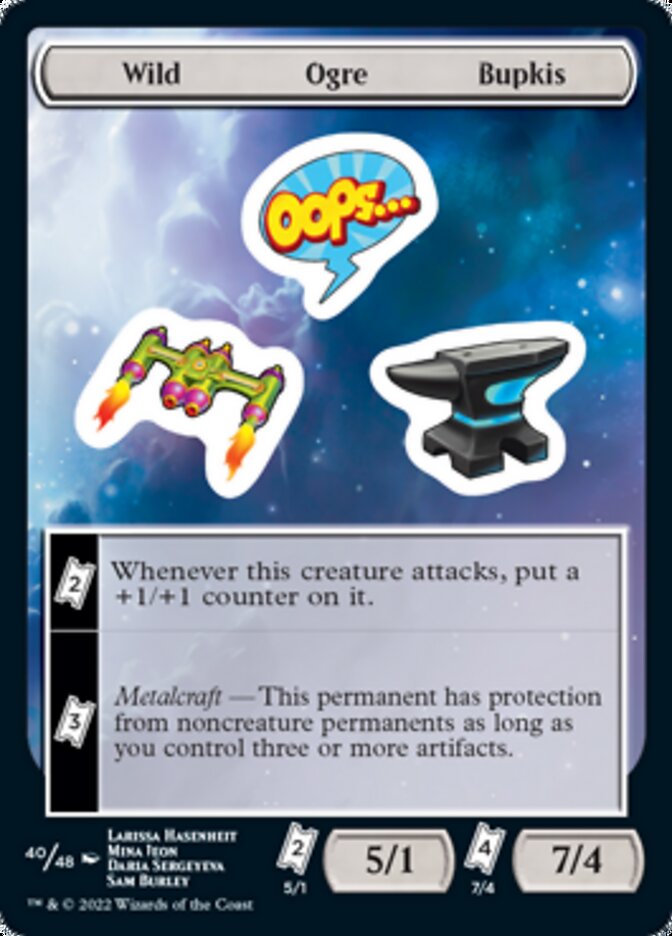 Wild Ogre Bupkis [Unfinity Stickers] | Card Merchant Takapuna