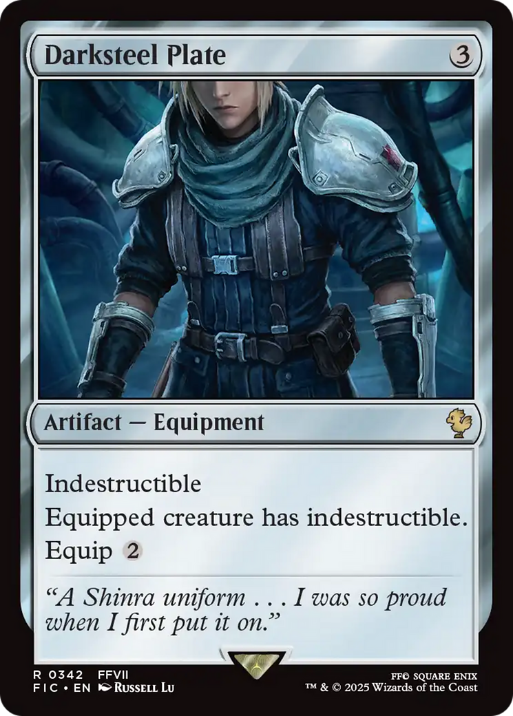 Darksteel Plate [FINAL FANTASY Commander] | Card Merchant Takapuna